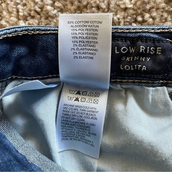 Lucky Brand Low Rise Skinny Lolita Jeans Women’s 8 (30x28) Blue Med Wash Stretch - Picture 14 of 14